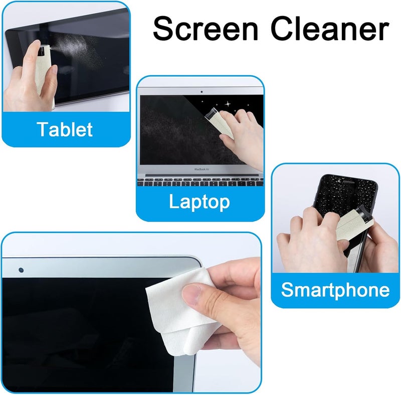 walrfid Car Screen Cleaner Spray, Electronic Touchscreen Mist Cleaning Brush Kit for TV, Laptop, iPad, iPhone, Cellphone, MacBook Pro, Tablet, PC, Computer, Monitor, LCD Screens, Eyeglasses - Cream - Image 4